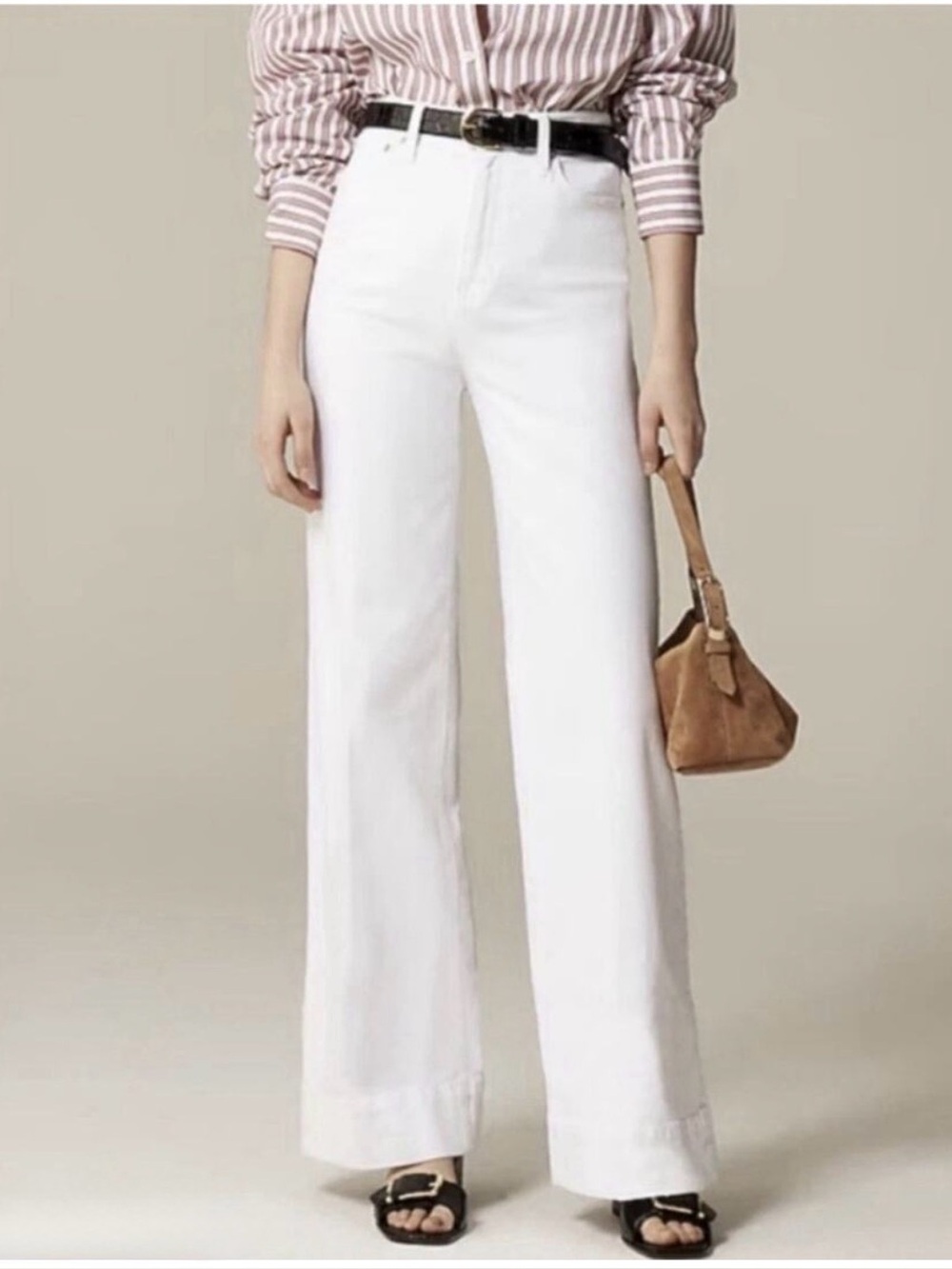 J. Crew | White 96 Denim Trouser, 32